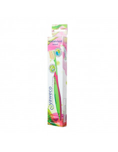 Cepillo de dientes de nylon medio duro cabezal reemplazable Yaweco