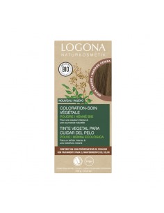 Caja colorante vegetal castaño ceniza Logona