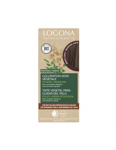 Caja del Colorante vegetal castaño café Logona