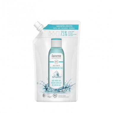 Recarga gel ducha & champú 2 en 1 basis sensitiv 500ml lavera