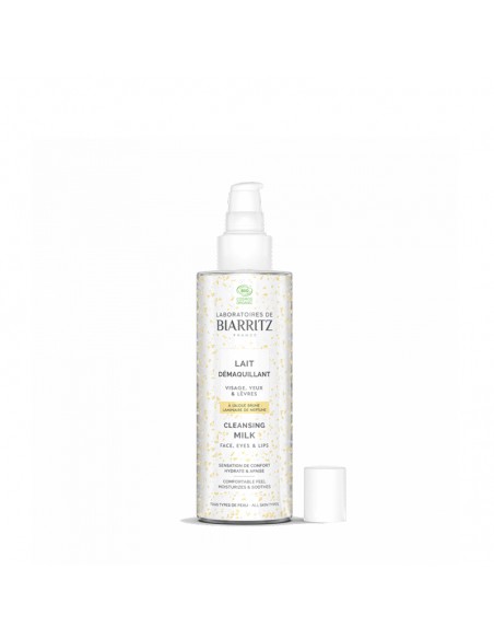 Leche desmaquillante natural cara ojos y labios Laboratoires de Biarritz