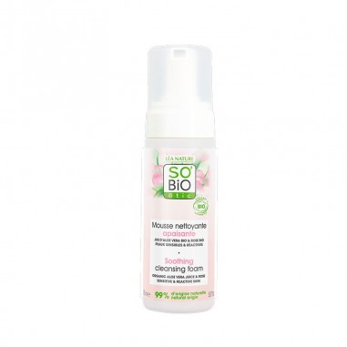 Espuma limpiadora facial calmante...