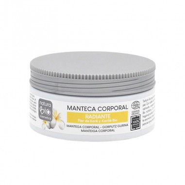 Manteca corporal radiante tiaré y karite NaturaBIO Cosmetics
