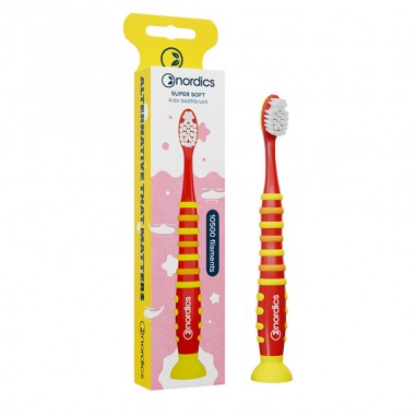 Cepillo dental niños 10.500 cohete rojo Nordics