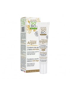 Contorno ojos & labios antiedad ácido hialurónico & Argan Bio So’BiO
