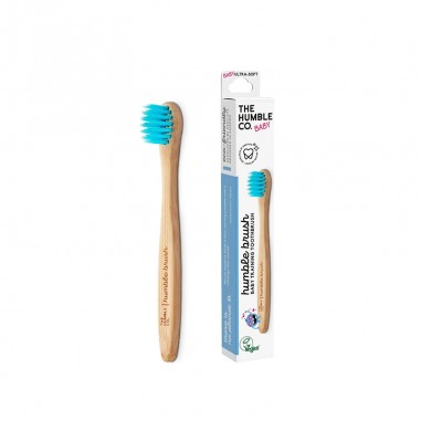 Cepillo dientes bambú bebe azul-ultra...