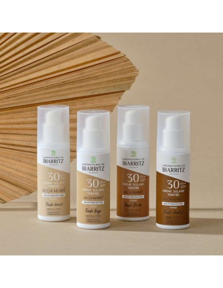 Protecció solar facial amb color Amber SPF 30 Laboratoires de Biarritz