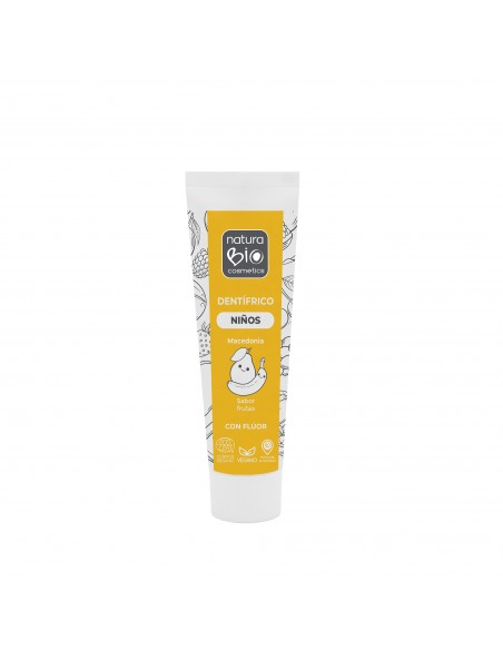 Pasta de dents infantil amb fluor macedònia 75 ml NaturaBIO Cosmetics