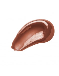 Brillo de labios intenso Water Gloss 01 Cocoa de lavera con aplicador y textura marrón brillante 2