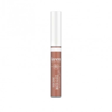 Brillo de labios intenso Water Gloss 01 Cocoa lavera en formato tubo con tapón blanco