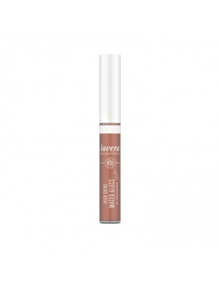 Brillo de labios intenso Water Gloss 01 Cocoa lavera en formato tubo con tapón blanco