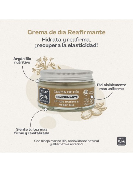 Crema de dia reafirmant fonoll 50 ml NaturaBIO Cosmetics