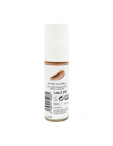 Maquillatge fluïd 03 mel Alcarria NaturaBIO Cosmetics