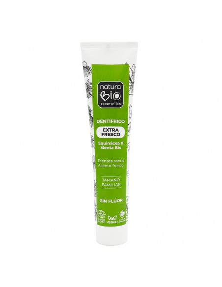 Pasta de dents extra fresca Equinàcia & menta Bio sense fluor NaturaBIO Cosmetics