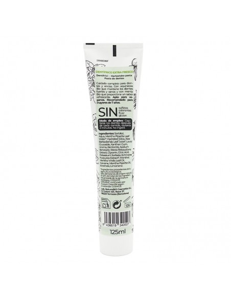 Pasta de dents extra fresca Equinàcia & menta Bio sense fluor NaturaBIO Cosmetics