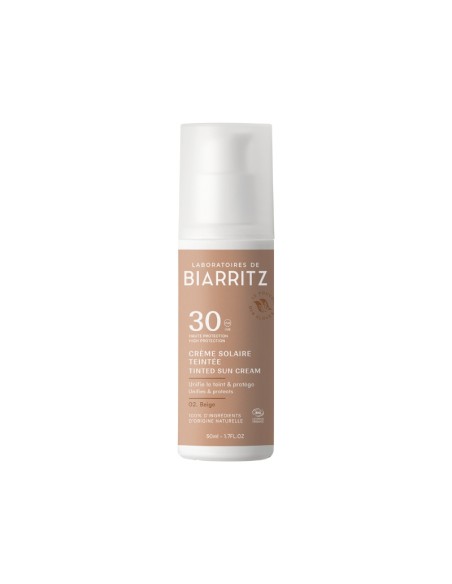 Protecció solar facial amb color Beige SPF 30 Laboratoires de Biarritz