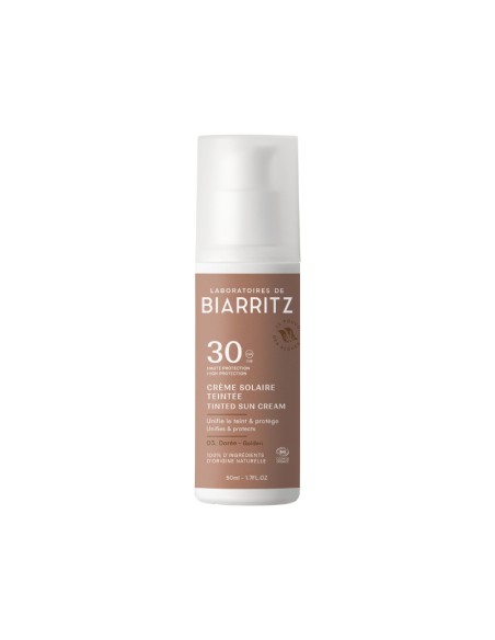 Protecció solar facial color Daurat SPF 30 Laboratoires de Biarritz