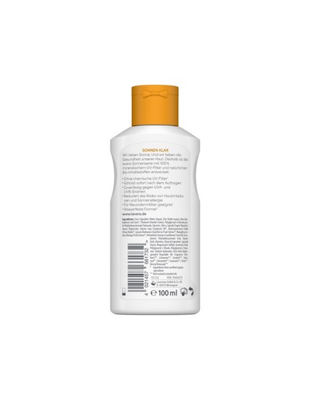Loción solar Sensitive SPF 30 lavera - Cuidado solar Bio con filtros minerales