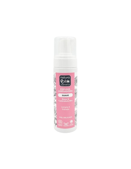 Escuma netejadora suau Rosa 6 calèndula NaturaBIO Cosmetics