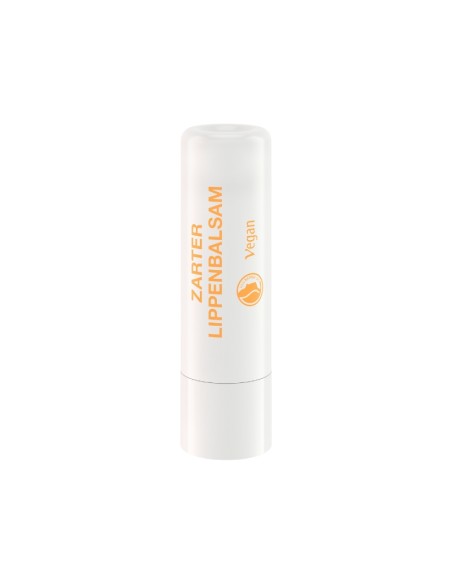 Bálsamo labial ecológico Logona con vitamina F y naranja, nutre y repara labios secos con cosmética natural certificada.