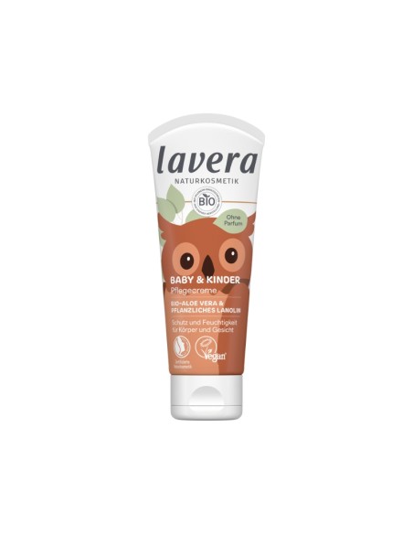 Crema hidratante bebés y niños lavera - piel sensible