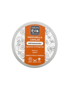 Tratamiento capilar Mascarilla Reparadora aguacate y ginkgo Bio NaturaBIO Cosmetics 2