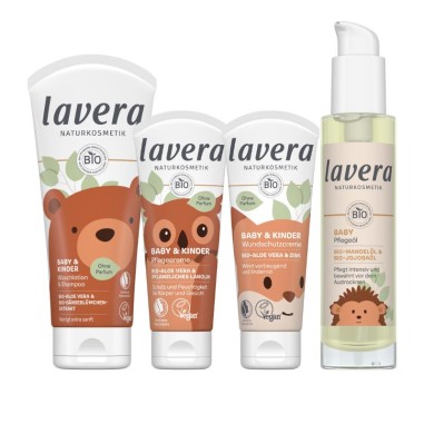 Contenido del Neceser bienvenido bebé Regalo neceser lavera