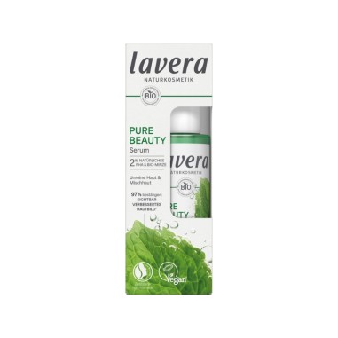 Serum facial matificante Pure Beauty Lavera efecto fresco