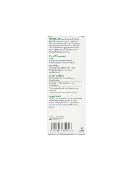 Tratamiento natural anti imperfecciones Pure Beauty Lavera