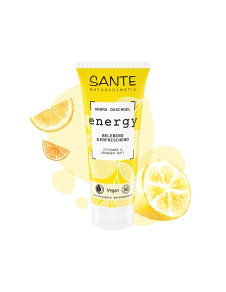 Gel de dutxa energy llimona & taronja Sante