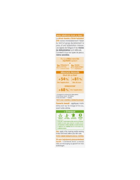 Sèrum facial radiant potenciador d’hidratació SO’BiO