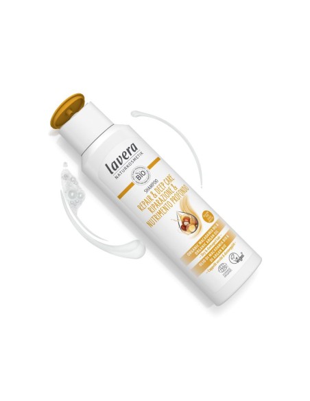 El Champú natural Reparación experta y Cuidado profundo lavera Bio