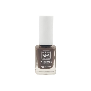 Esmalte uñas 21 marrón café NaturaSPA...