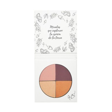 Caja abierta de Sombra ojos 4 colores 03 Dunas Canarias NaturaBIO Cosmetics