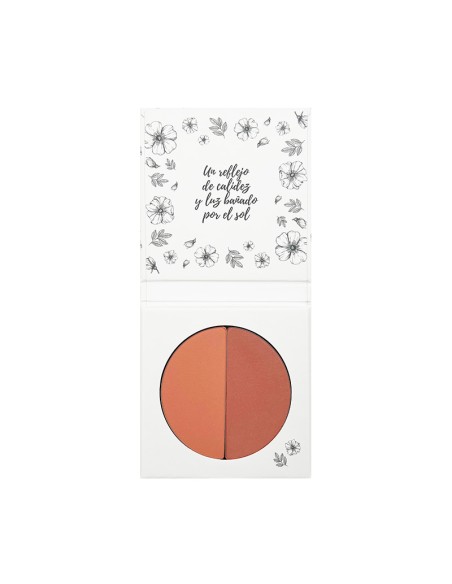 Caja abierta de Colorete dúo 01 Costa Cálida NaturaBIO Cosmetics