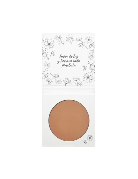 Caja abierta Maquillaje polvo compacto 02 beige Alboraya NaturaBIO Cosmetics