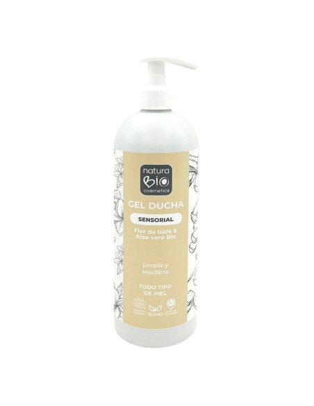 Gel ducha sensorial flor tiare & aloe vera Bio NaturaBIO Cosmetics