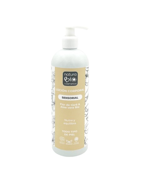 Loción corporal Sensorial flor tiaré & aloe vera Bio NaturaBIO Cosmetics