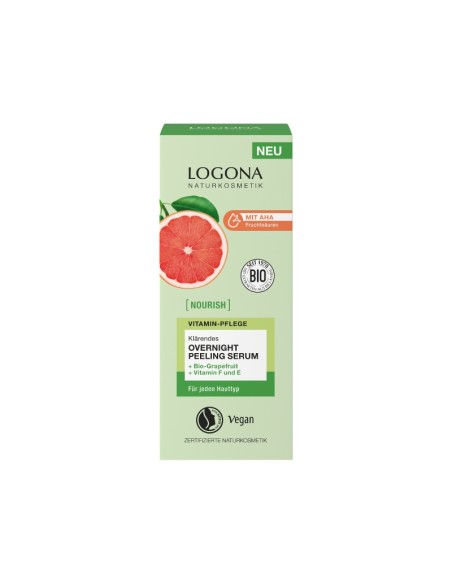 Caja de cartón del Sérum peeling vitamínica Logona