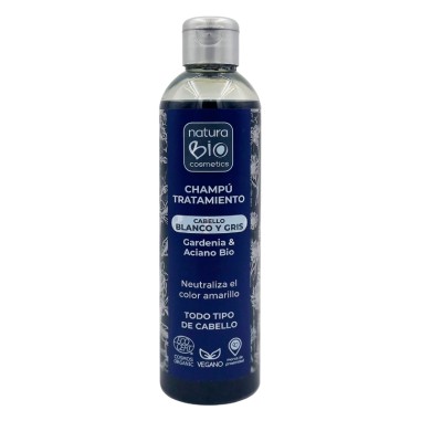 Champú natural cabello Blanco y Gris NaturaBIO Cosmetics