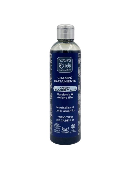 Champú natural cabello Blanco y Gris NaturaBIO Cosmetics