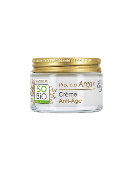Crema antiedad día Argán Bio y ácido hialurónico SO'BiO étic