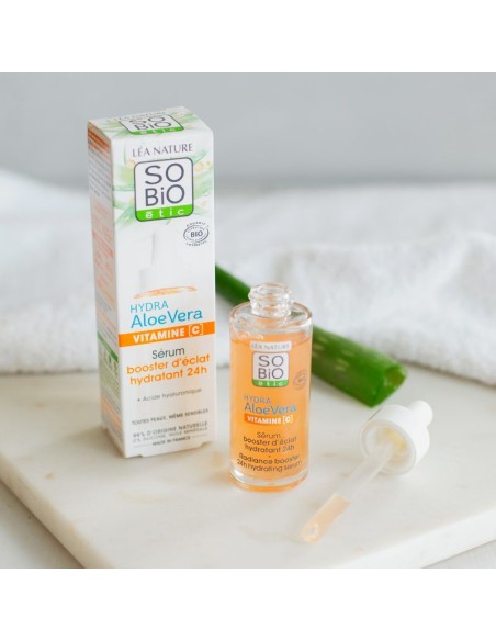 Sèrum facial radiant potenciador d’hidratació SO’BiO