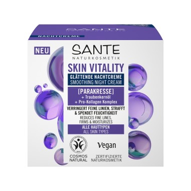 Crema nit allisadora Skin vitality Sante
