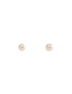 Pendientes perla plana...
