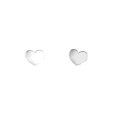 Pendientes corazón plata Bioetic Bijoux