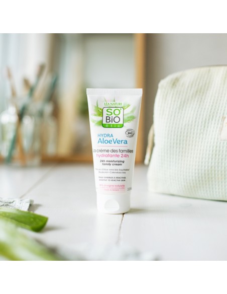 Crema familiar hidratant 24h pell sensible i reactiva SO’BiO étic
