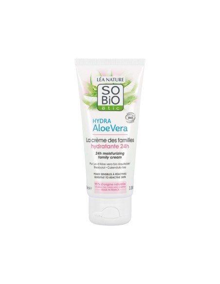 Crema familiar hidratante 24h piel sensible y reactiva SO’BiO étic
