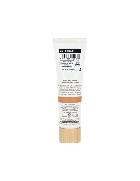 Dorso del BB cream perfeccionadora 5 en 1- SPF 10  SO’BiO étic