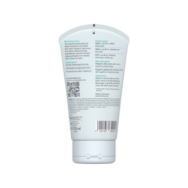 parte posterior del Gel limpiador basis sensitive  lavera